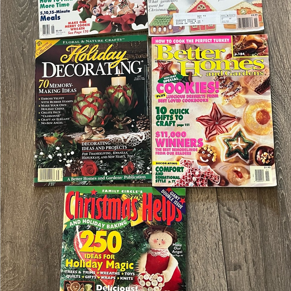 Vintage Holiday Decorating Magazine Collection - Ephemera